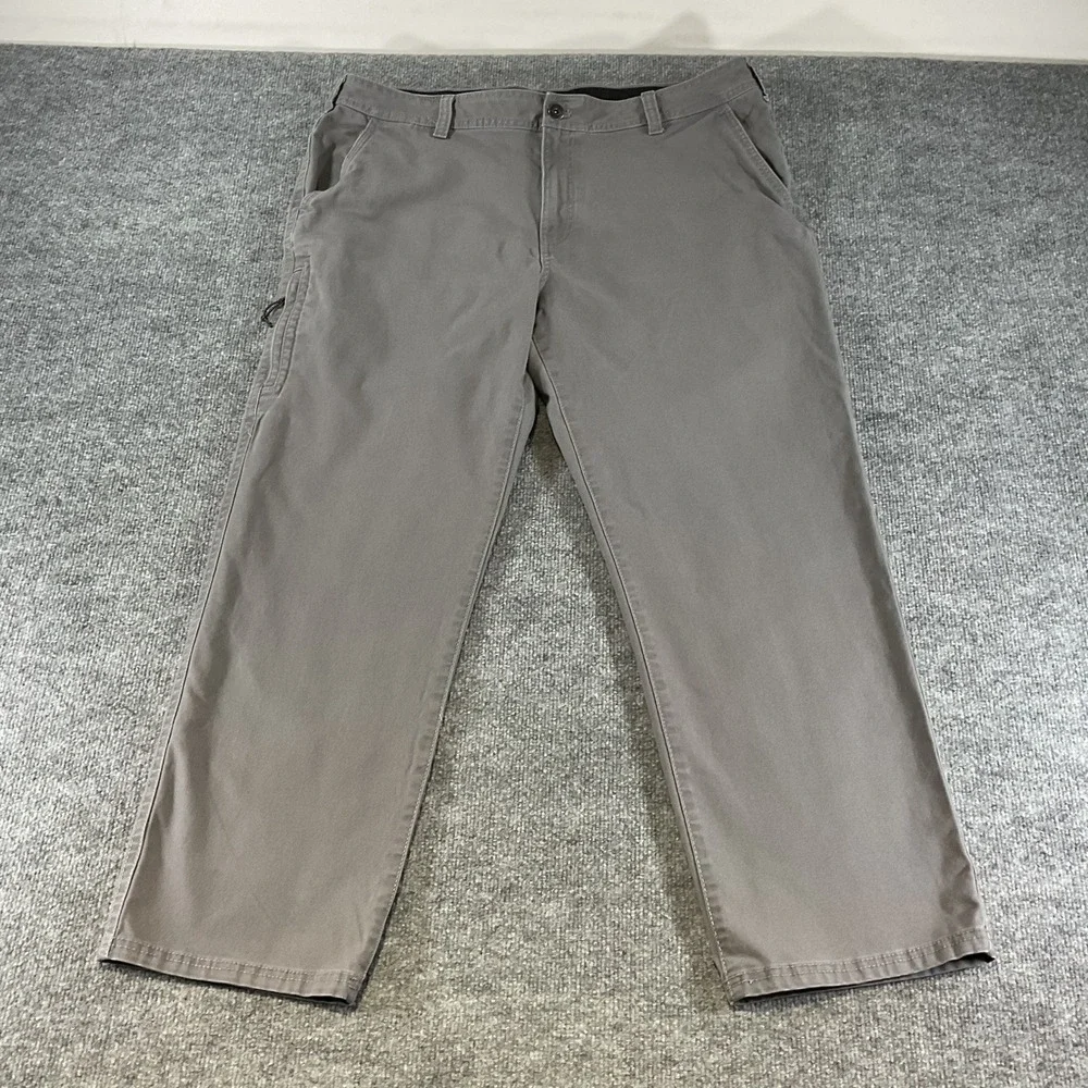 GH Bass & Co Mens 40x30 Grey Cargo Pants Straight Fit Outdoor Casual Hiking